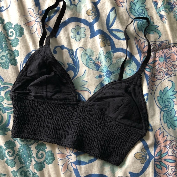 Free People Other - Black Free People Longline Bralette ~ Size XS NWT